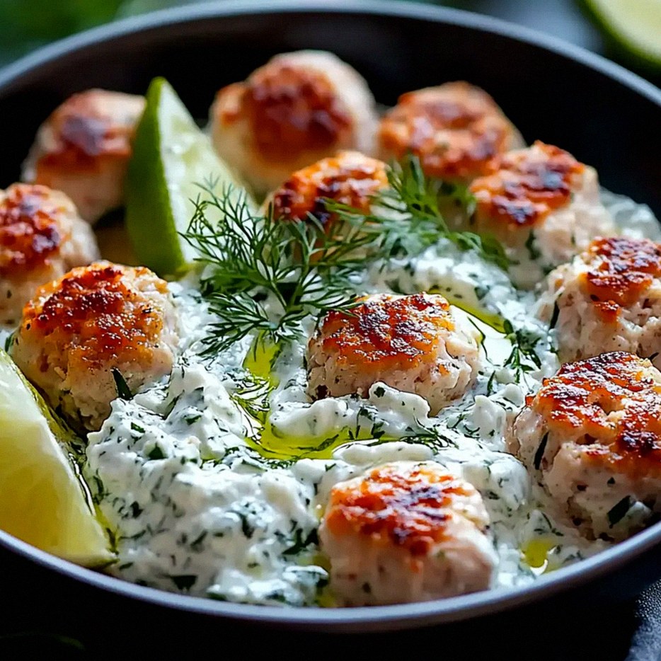 Aromatyczne greckie klopsiki z indyka i orzeźwiającym tzatziki