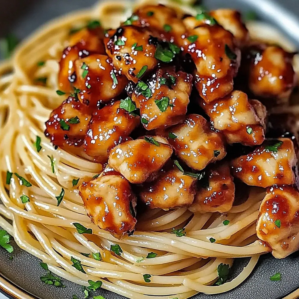 Aromatyczny kurczak w miodowo-czosnkowej glazurze z kremowym spaghetti – Schritt 1