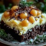 Aromatyczny murzynek z masą budyniową i chrupiącą kruszonką