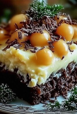 Aromatyczny murzynek z masą budyniową i chrupiącą kruszonką