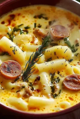 Kremowa zupa z fasolką i kiełbasa drobiowa – miska szczęścia w jesień