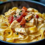 Kremowy kurczak z papryk i tagliatelle — smak, który zachwyca