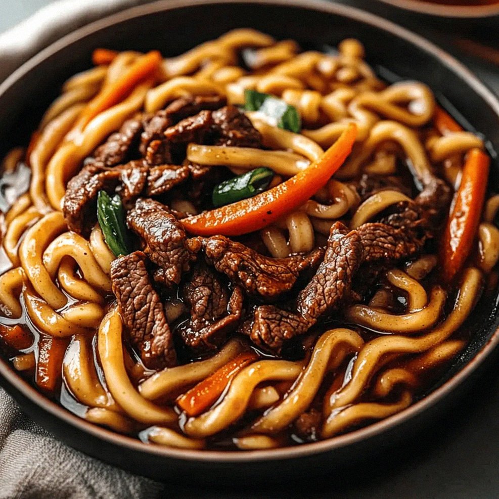 Makaron Udon z Wołowiną: Szybka i Pyszna Uczta W Domu