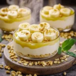 Pyszny deser bananowy z galaretką i kremem na każdą okazję