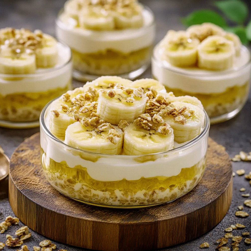 Pyszny deser bananowy z galaretką i kremem na każdą okazję – Schritt 2
