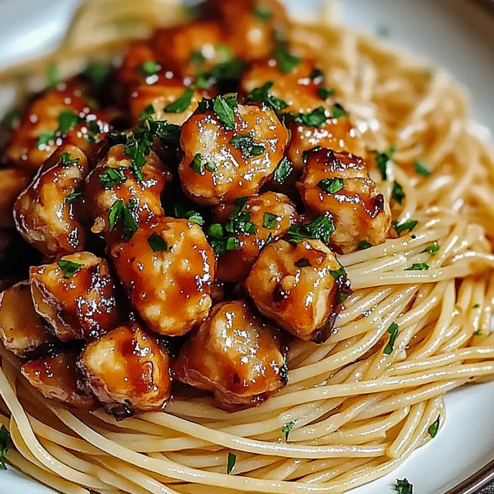 Pyszny kurczak w miodowo-czosnkowej glazurze z kremowym spaghetti – Schritt 1